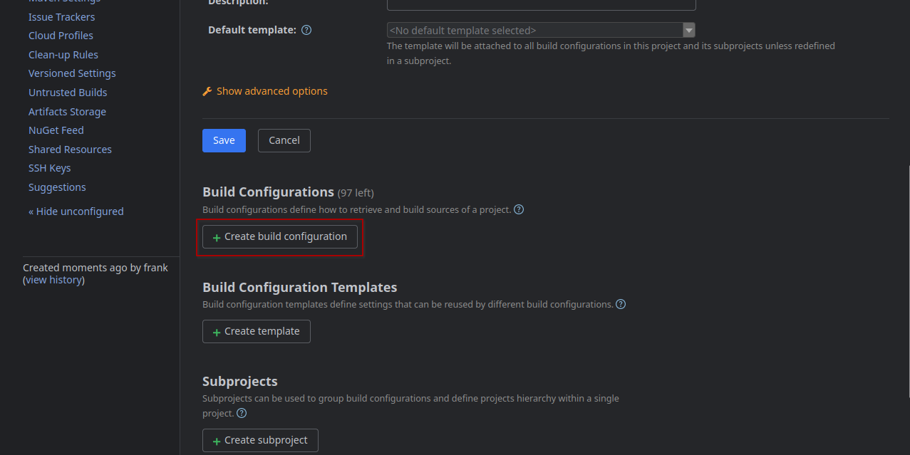 create-build-config